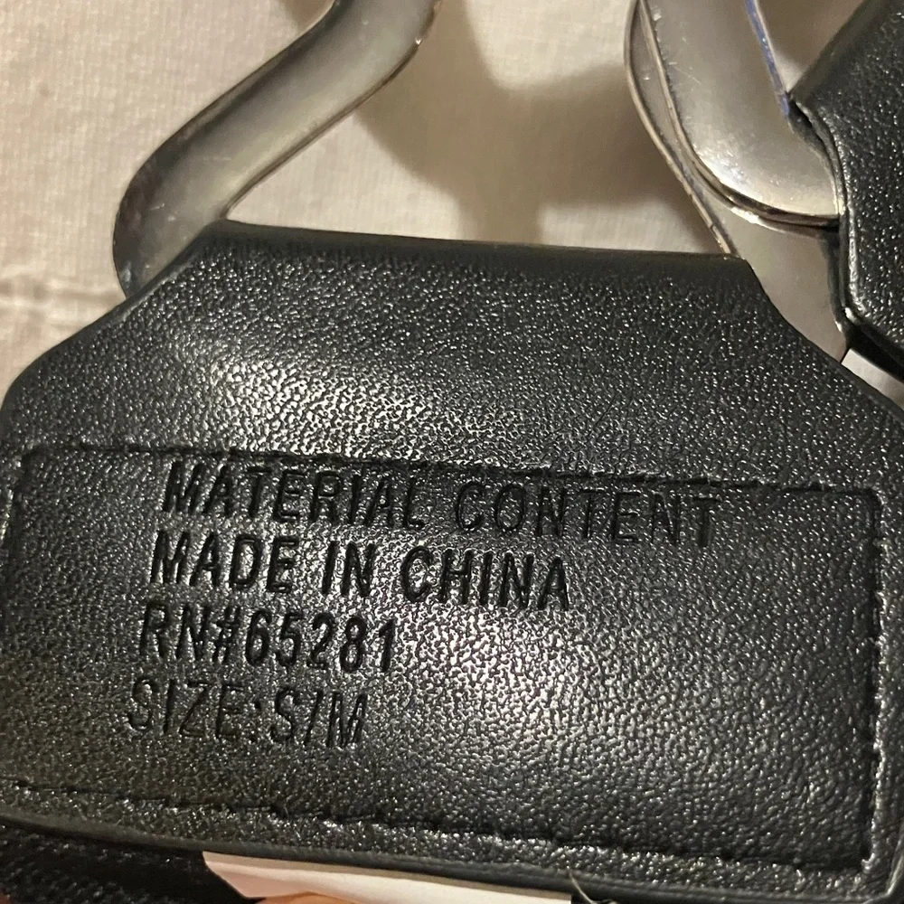 Black‎ Belt with Silver Buckle